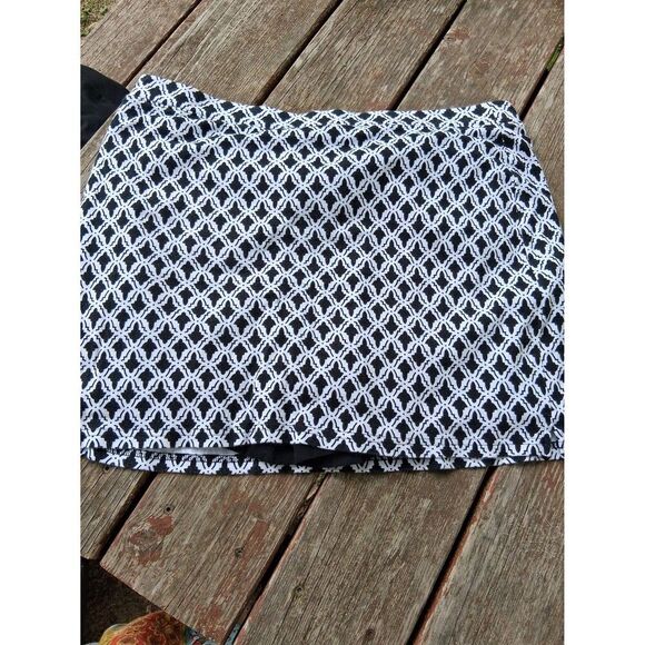 Black & White Tile Print XXL Jones New York Sport Skorts or Tankini Bottom - Picture 5 of 6